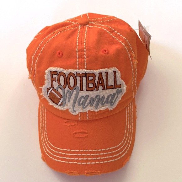 KBethos Vintage“Football Mama” Vintage Washed Distressed Cap - Picture 3 of 9